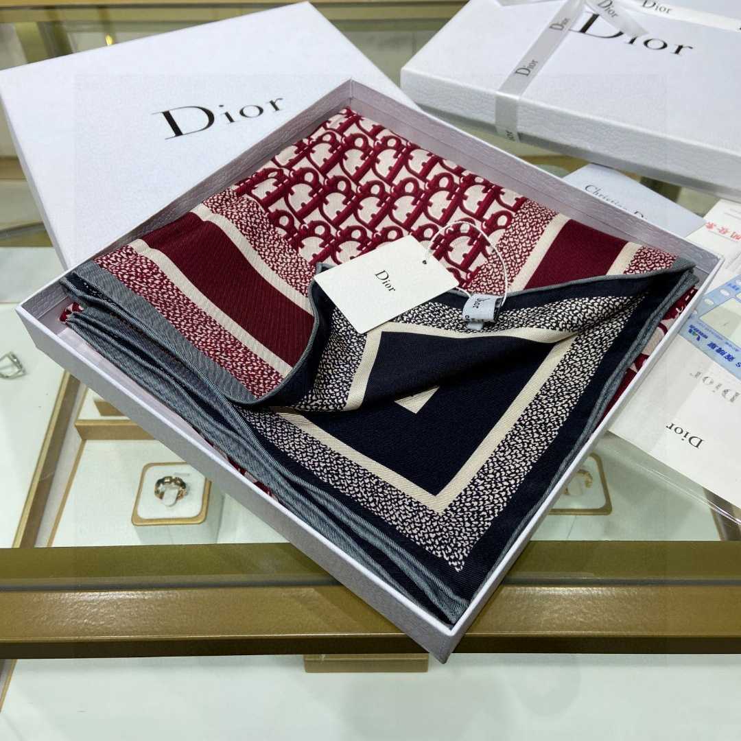 Dior Oblique Diortwin 90 Square Scarf  - DopestKickz