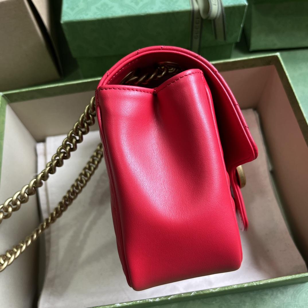 Gucci GG Marmont Mini Shoulder Bag(18-15-8cm) - DopestKickz