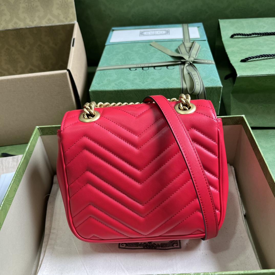 Gucci GG Marmont Mini Shoulder Bag(18-15-8cm) - DopestKickz