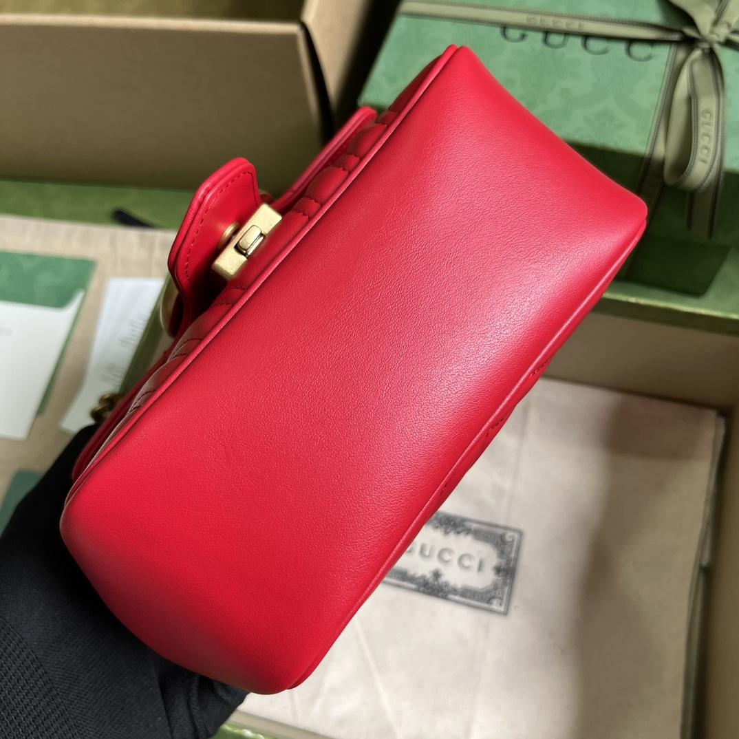 Gucci GG Marmont Mini Shoulder Bag(18-15-8cm) - DopestKickz