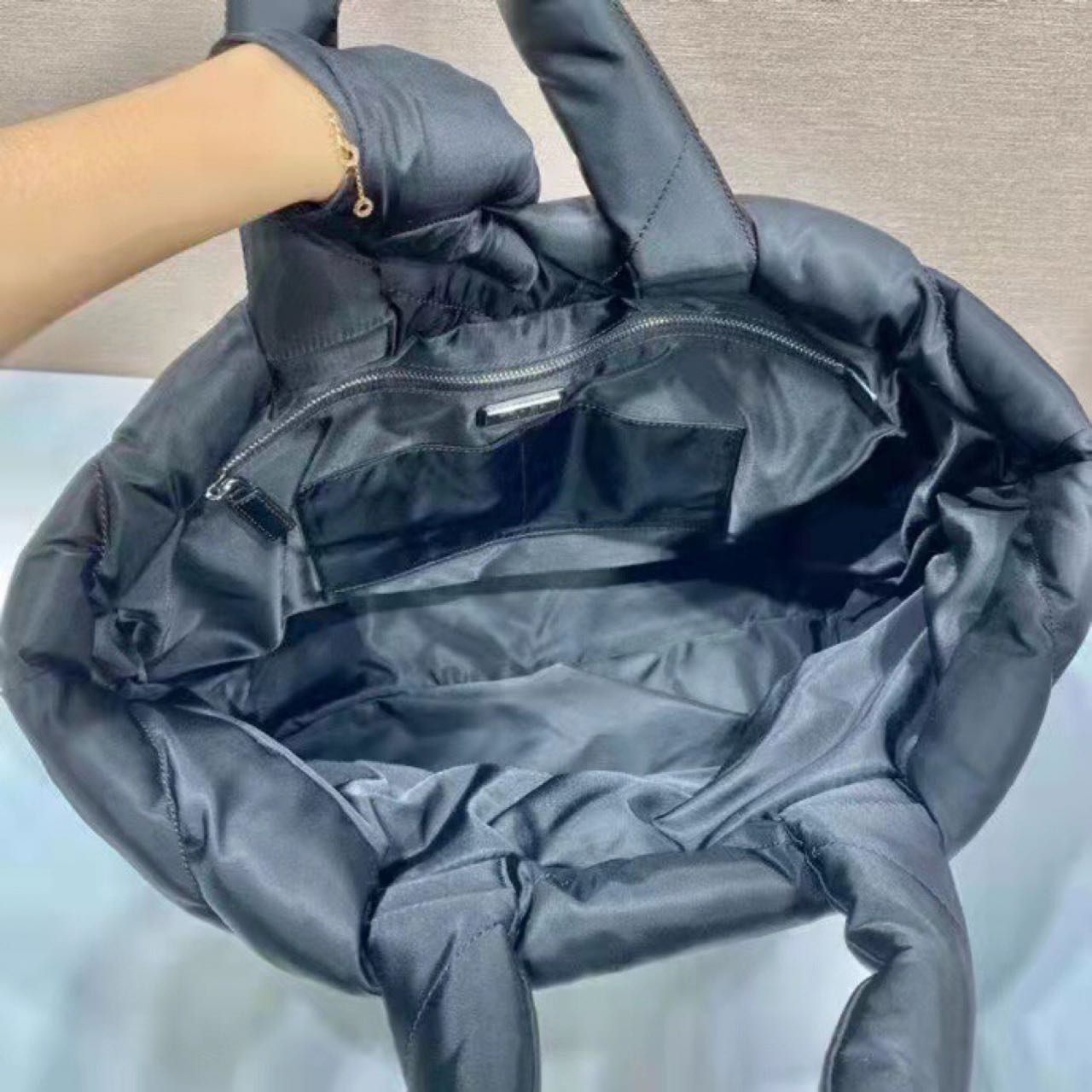Prada Padded Re-Nylon Tote Bag - DopestKickz
