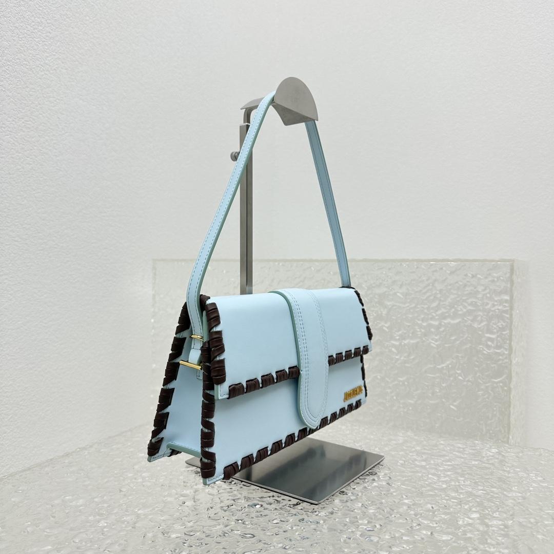 Jacquemus Le Bambino Long Lacet Long laced Flap Bag(28x13.5x6cm) - DopestKickz