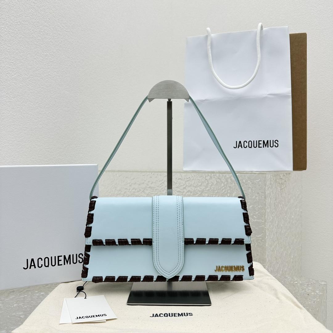 Jacquemus Le Bambino Long Lacet Long laced Flap Bag(28x13.5x6cm) - DopestKickz