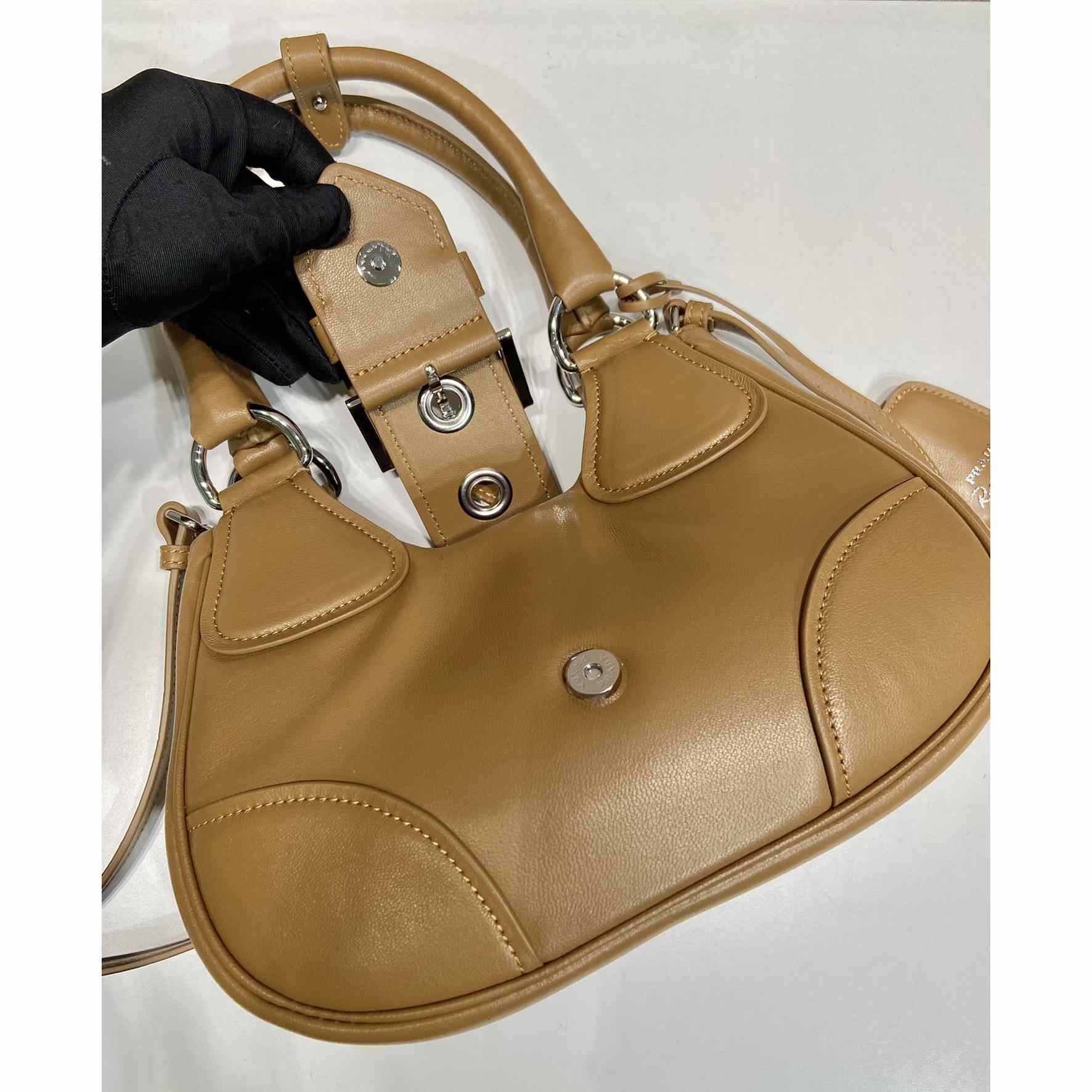 Prada Moon Padded Nappa-leather Bag - DopestKickz
