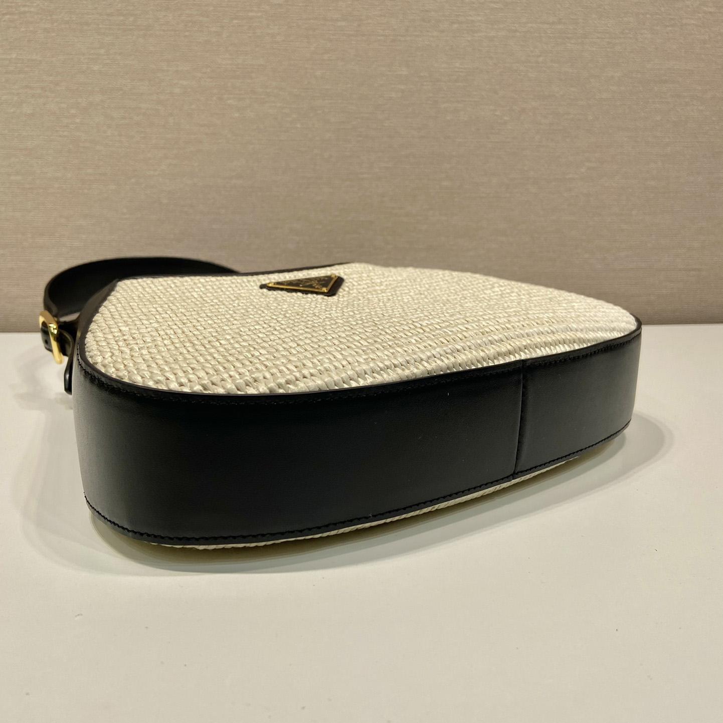 Prada Fabric And Leather Shoulder Bag - DopestKickz