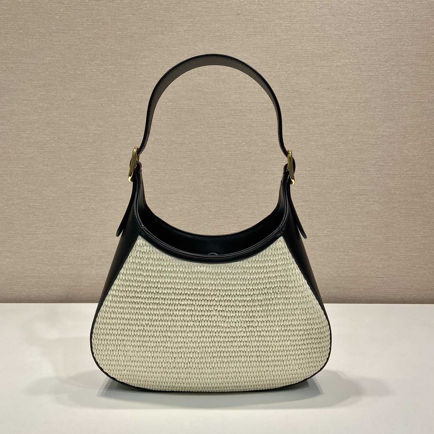 Prada Fabric And Leather Shoulder Bag - DopestKickz