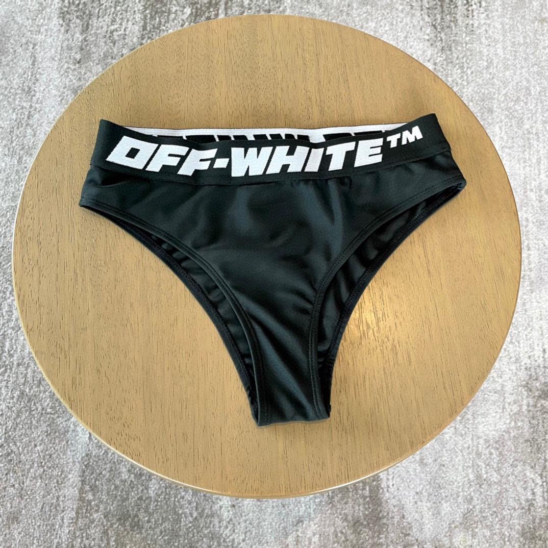 Off-White c/o Virgil Abloh Women's Black Two-piece Swimsuit - DopestKickz