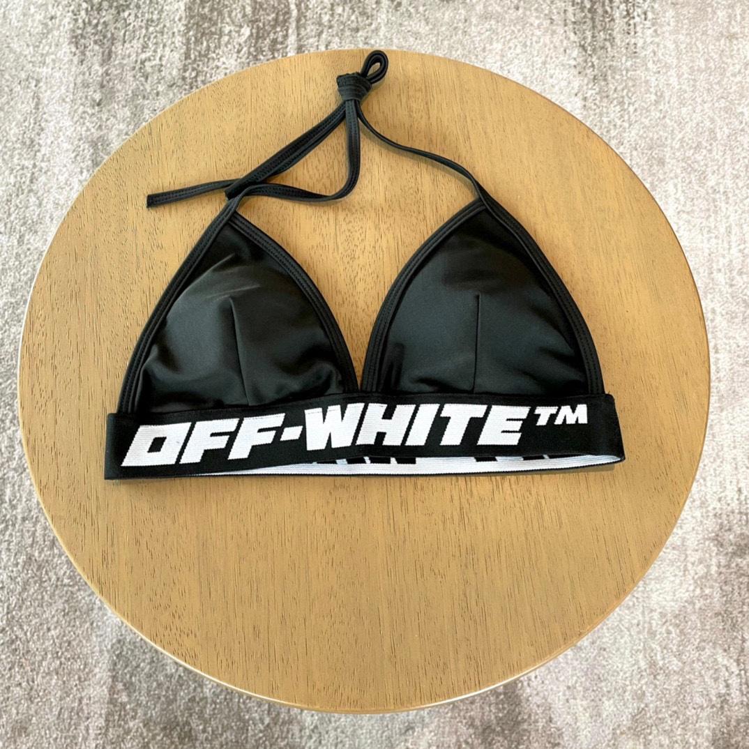 Off-White c/o Virgil Abloh Women's Black Two-piece Swimsuit - DopestKickz