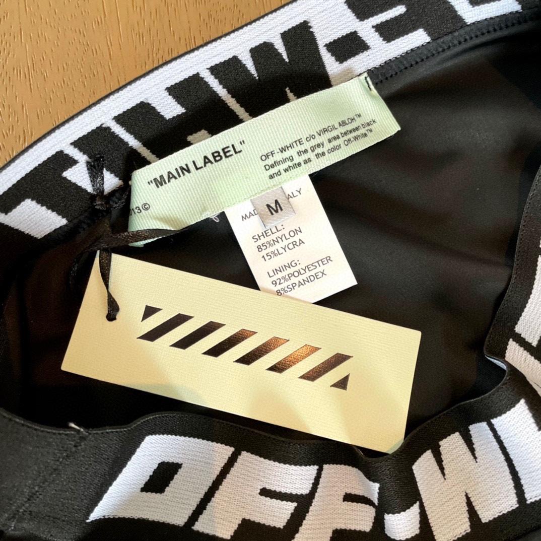 Off-White c/o Virgil Abloh Women's Black Two-piece Swimsuit - DopestKickz