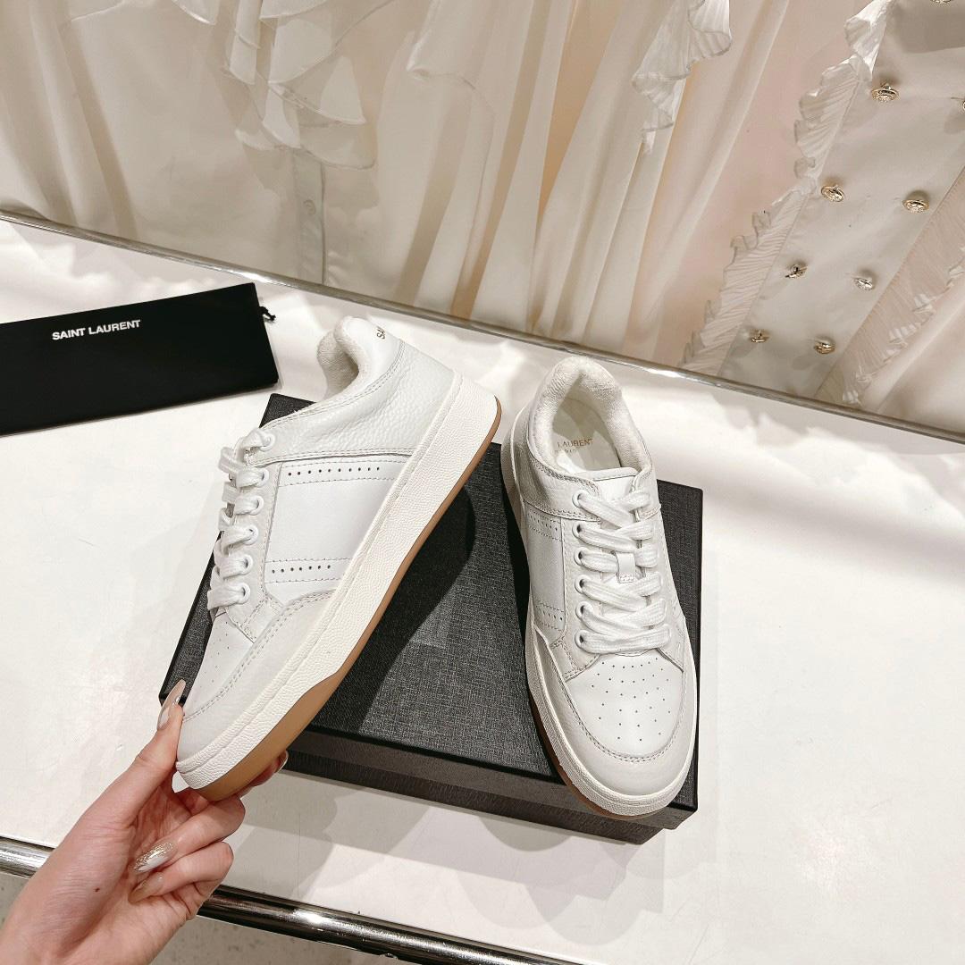 Saint Laurent Low-top Lace-up Sneakers - DopestKickz
