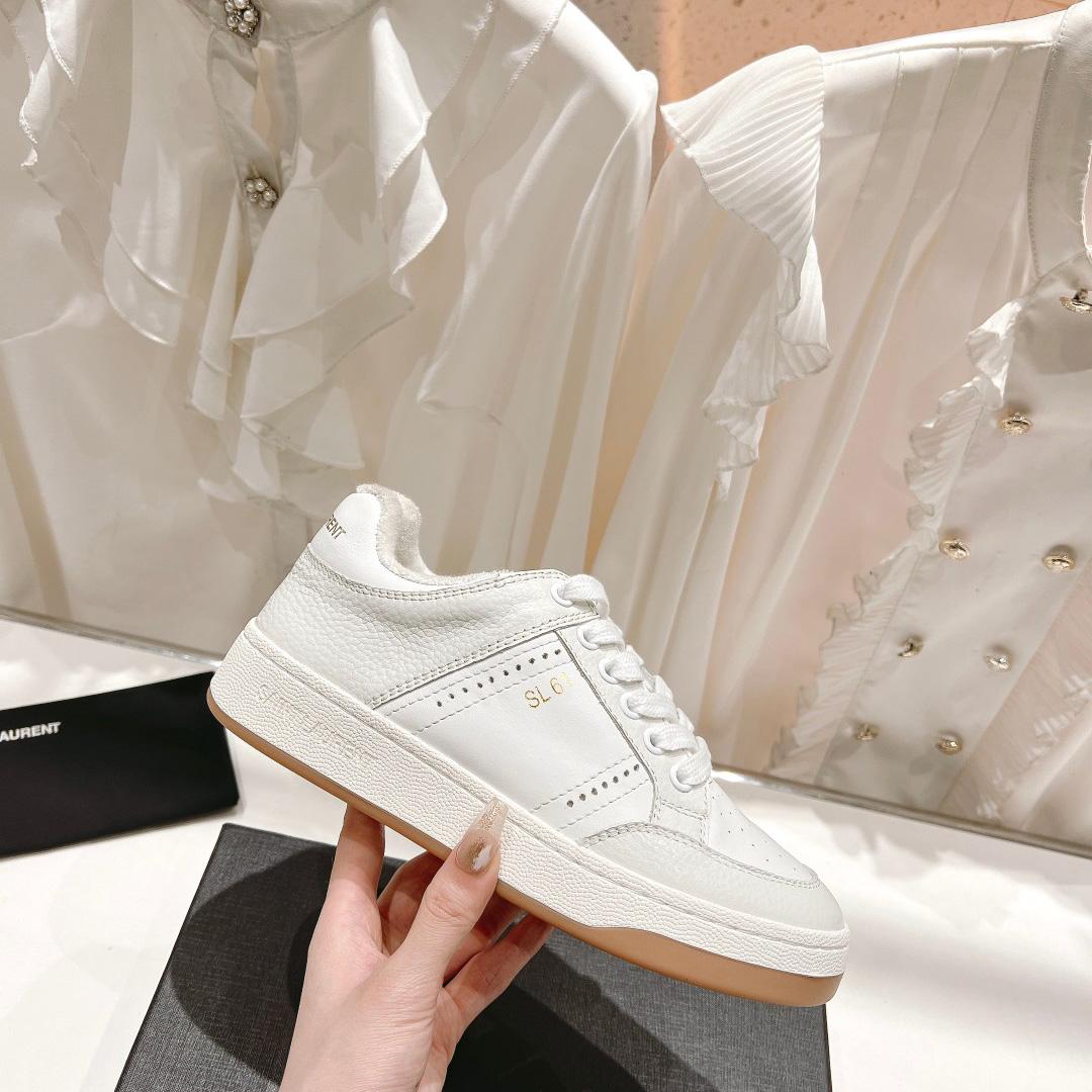 Saint Laurent Low-top Lace-up Sneakers - DopestKickz