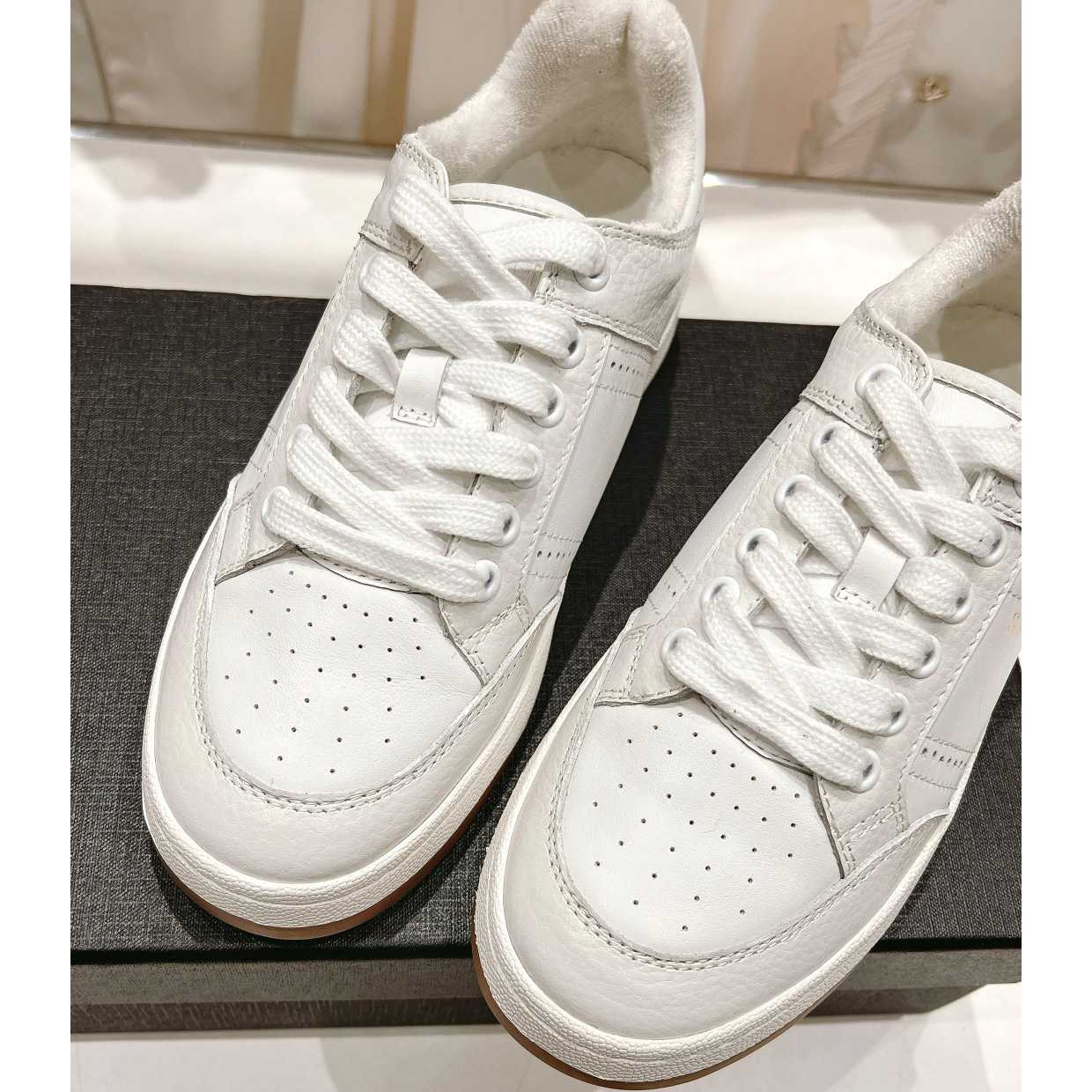 Saint Laurent Low-top Lace-up Sneakers - DopestKickz