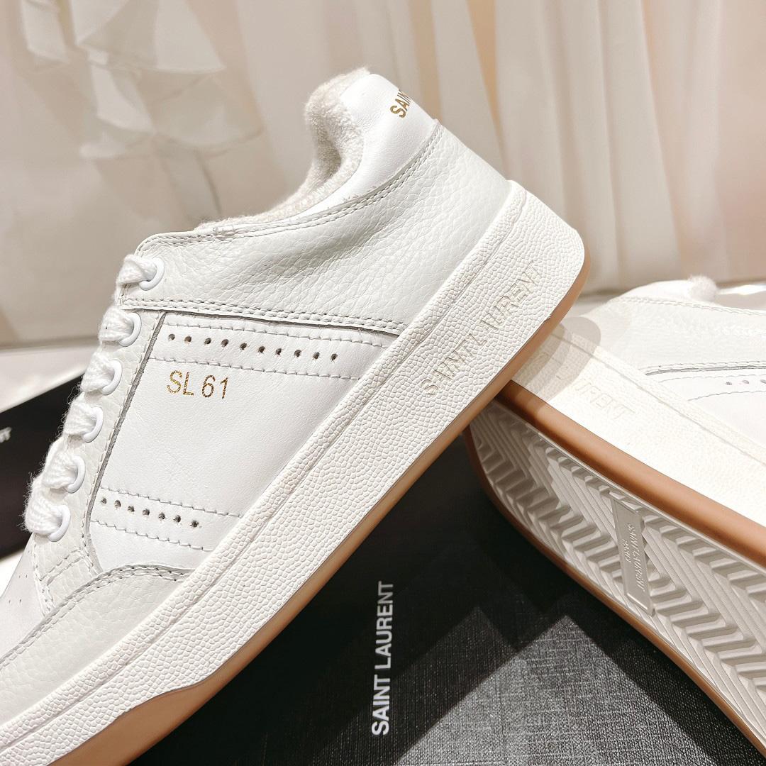 Saint Laurent Low-top Lace-up Sneakers - DopestKickz