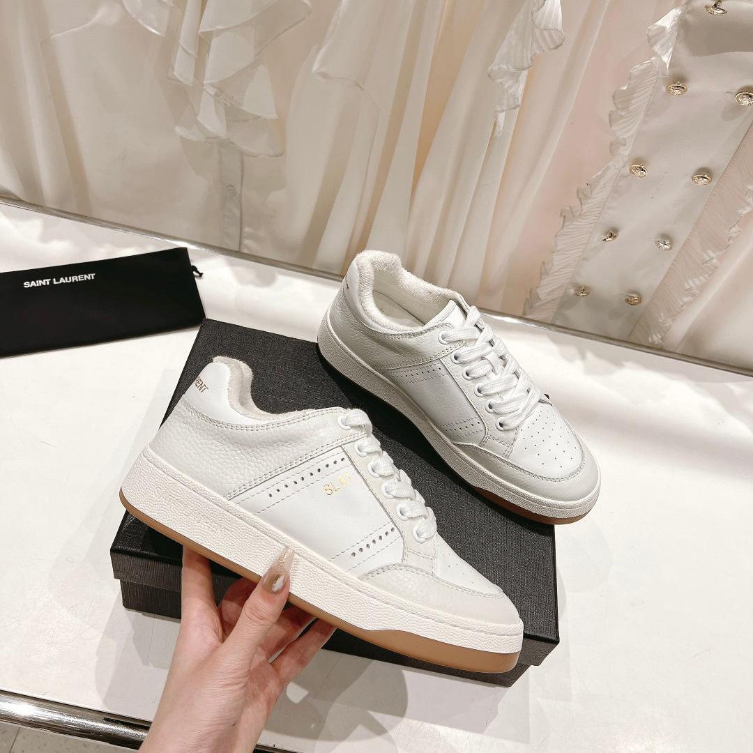 Saint Laurent Low-top Lace-up Sneakers - DopestKickz