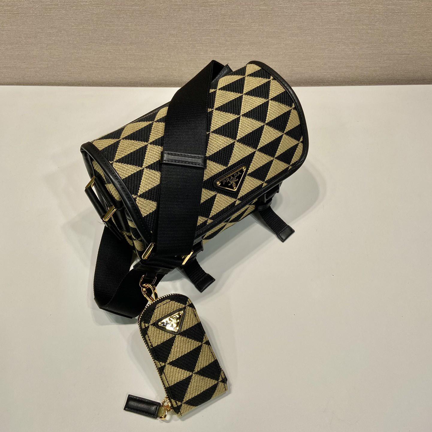 Prada Symbole Embroidered Fabric Bag - DopestKickz