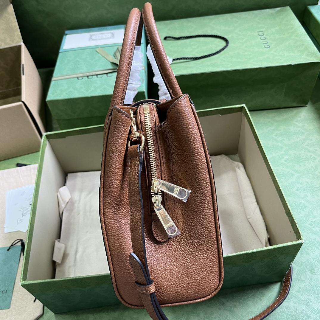Gucci Jackie 1961 Small Natural Grain Tote(30-23-12cm) - DopestKickz