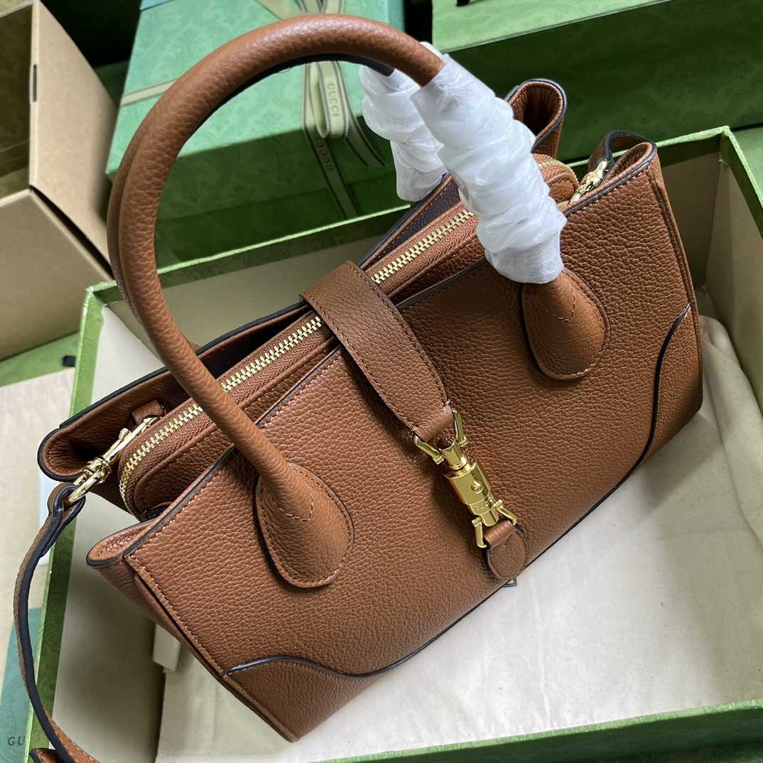 Gucci Jackie 1961 Small Natural Grain Tote(30-23-12cm) - DopestKickz