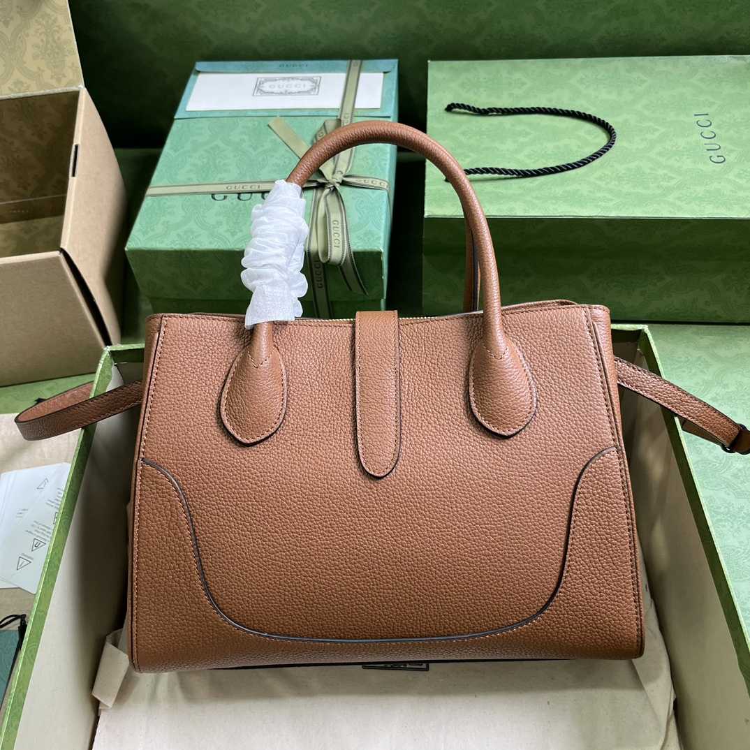 Gucci Jackie 1961 Small Natural Grain Tote(30-23-12cm) - DopestKickz