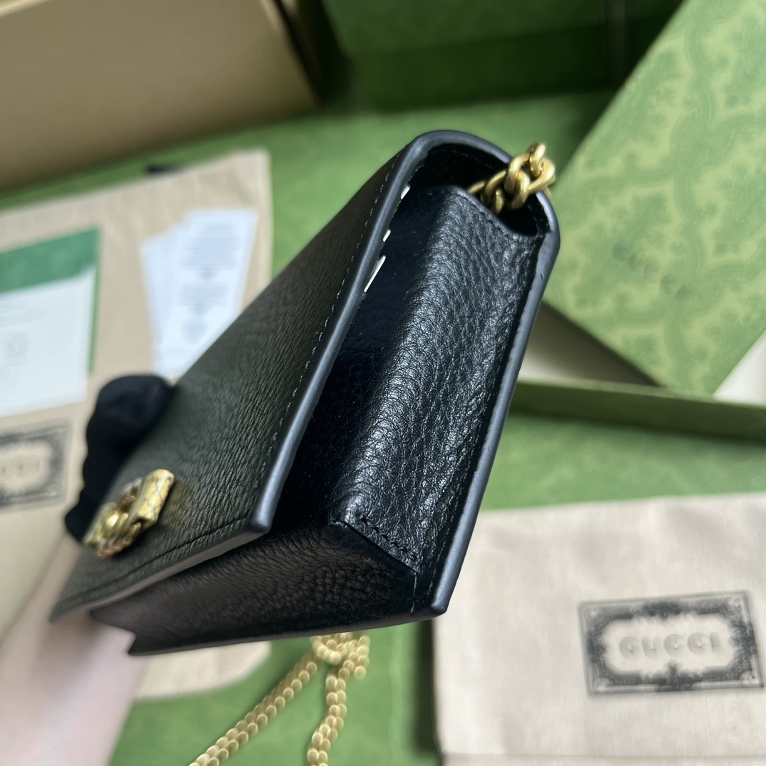 Gucci Chain Wallet With Interlocking G Python Bow(19-10-4cm) - DopestKickz