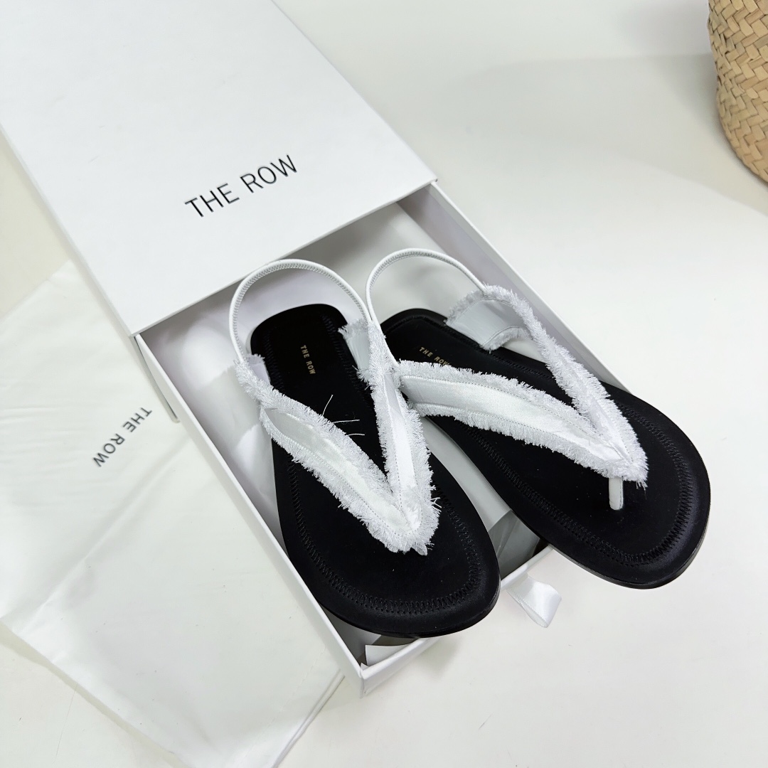 The Row Women's Fray Slingback Thong Sandals - DopestKickz