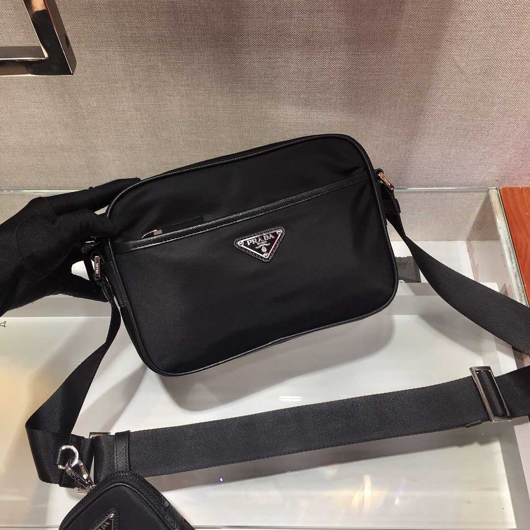 Prada Re-Nylon And Saffiano Leather Shoulder Bag(23x16x7cm) - DopestKickz