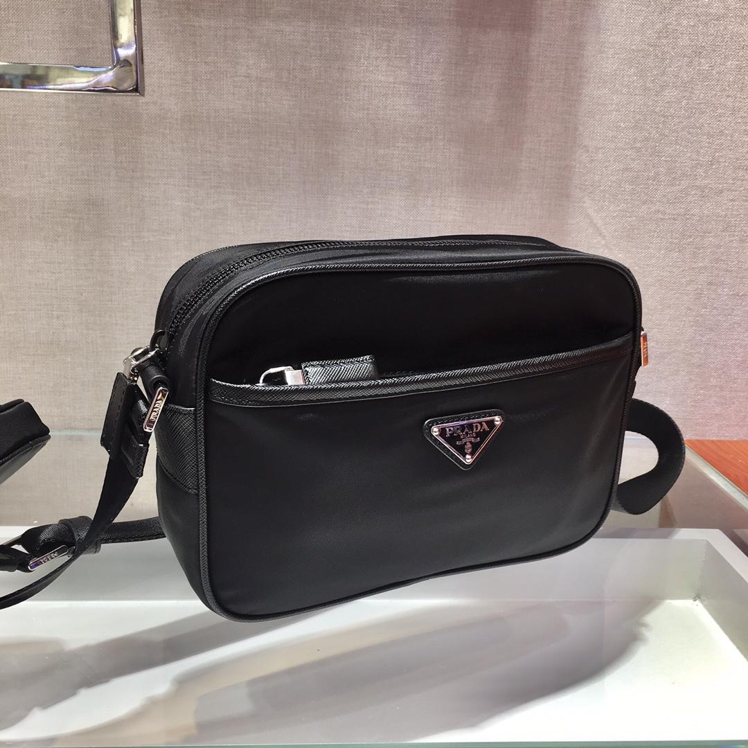 Prada Re-Nylon And Saffiano Leather Shoulder Bag(23x16x7cm) - DopestKickz