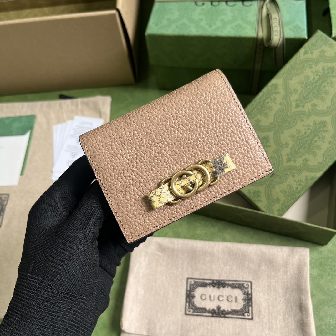 Gucci Wallet With Interlocking G Python Bow - DopestKickz