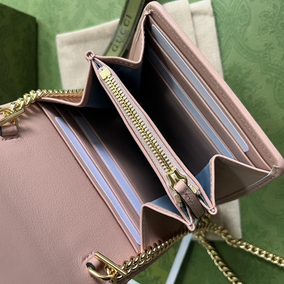 Gucci Blondie Medium Chain Wallet(12.5-11-2.5cm) - DopestKickz