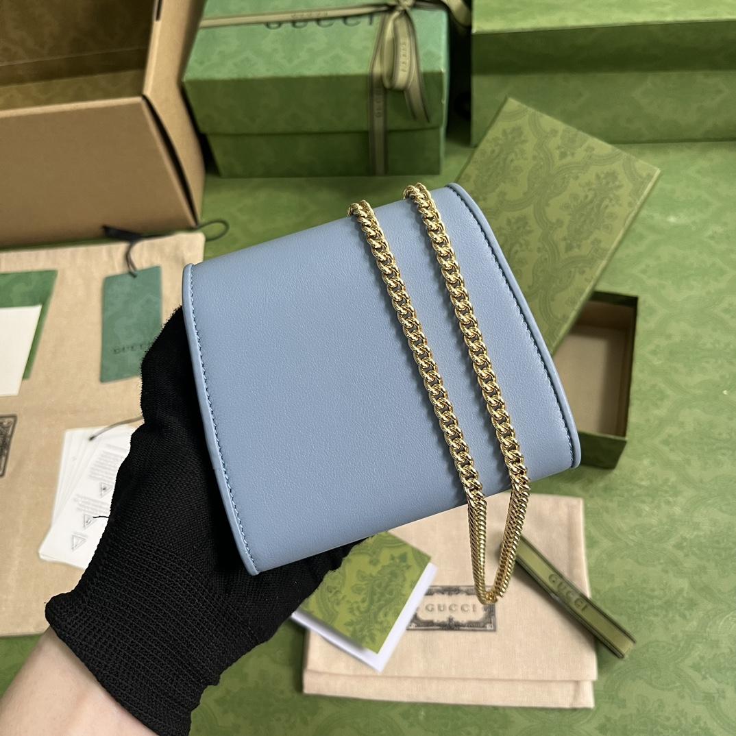 Gucci Blondie Medium Chain Wallet(12.5-11-2.5cm) - DopestKickz