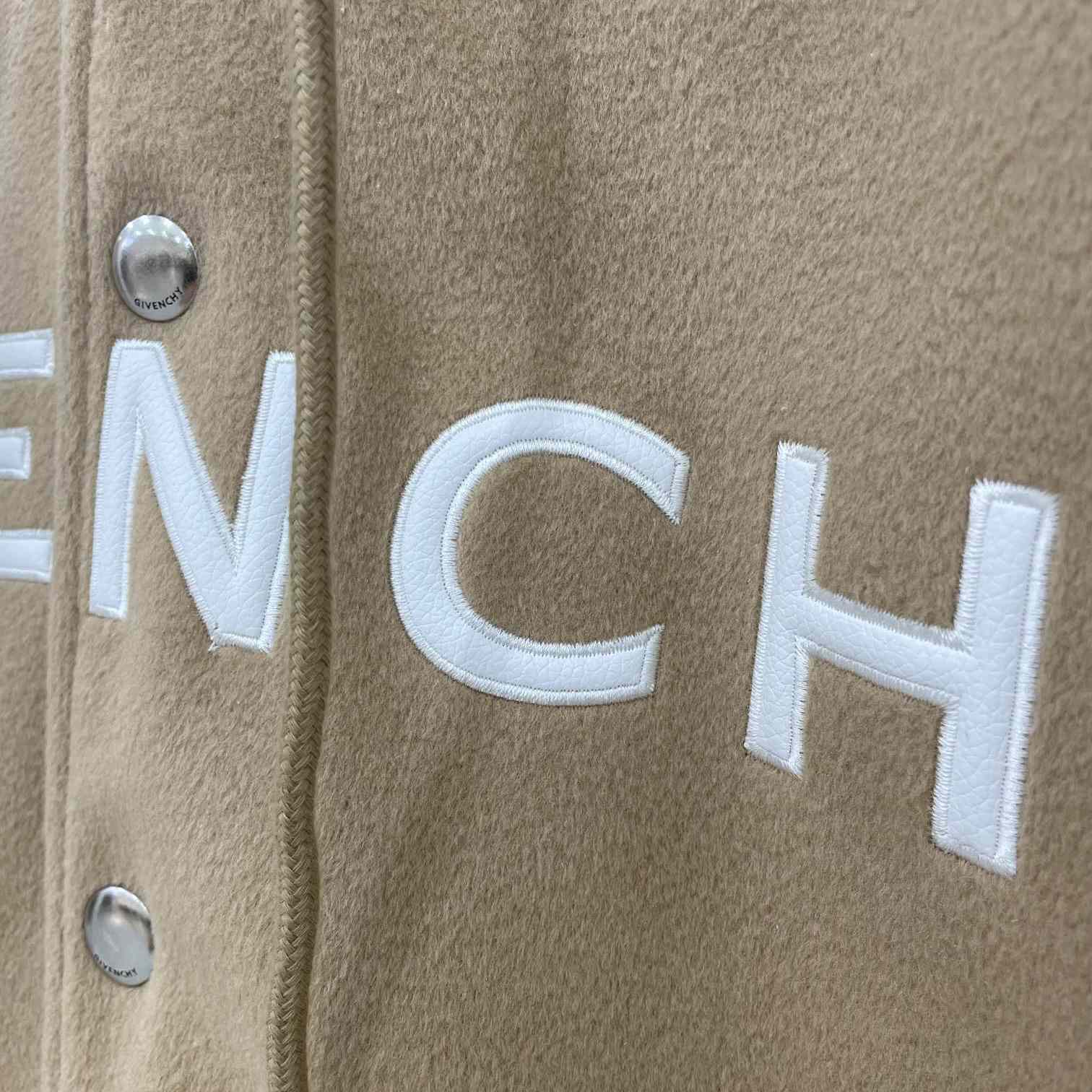 Givenchy Hooded Wool And Leather Big Varsity Jacket - DopestKickz