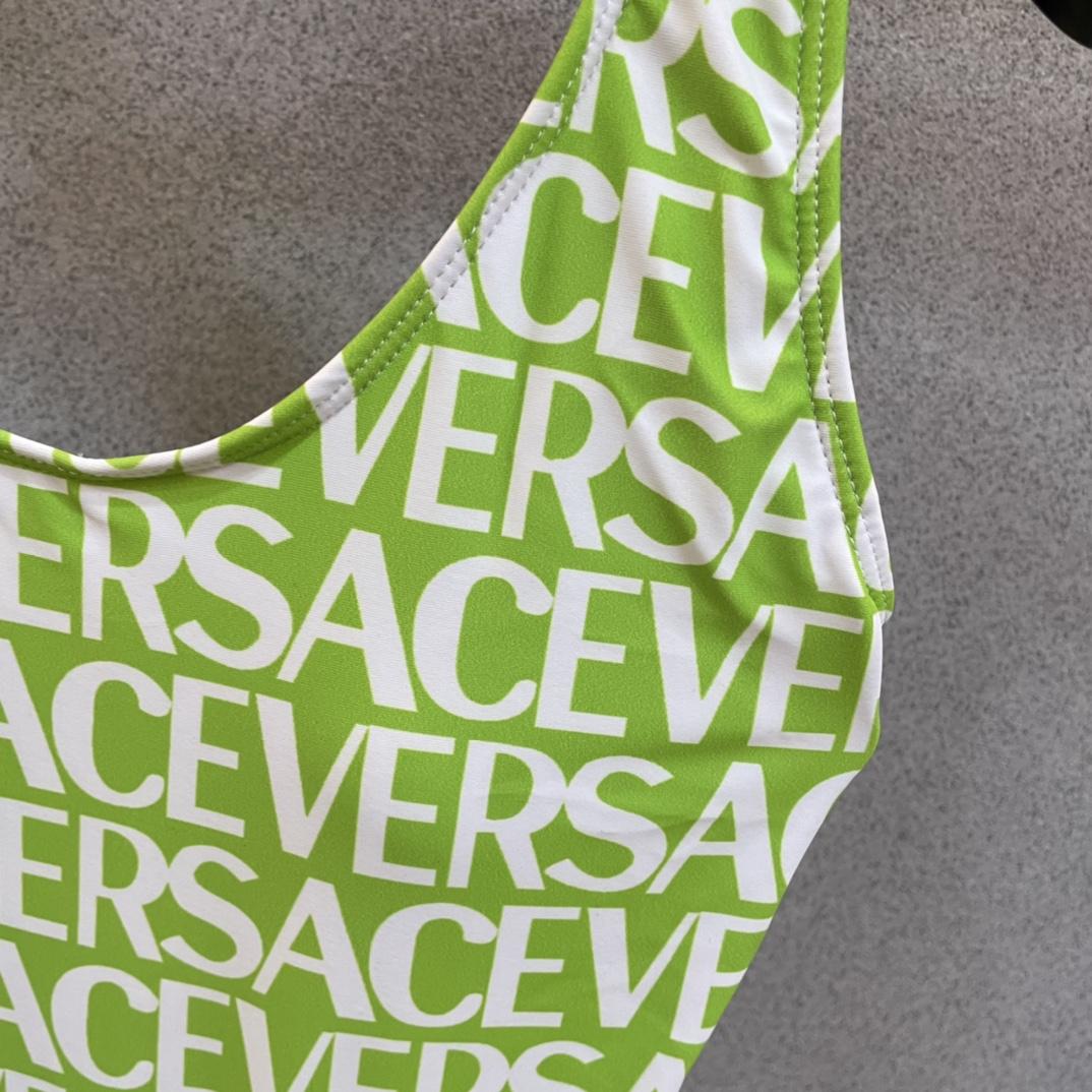 Versace Logo One-Piece Swimsuit - DopestKickz