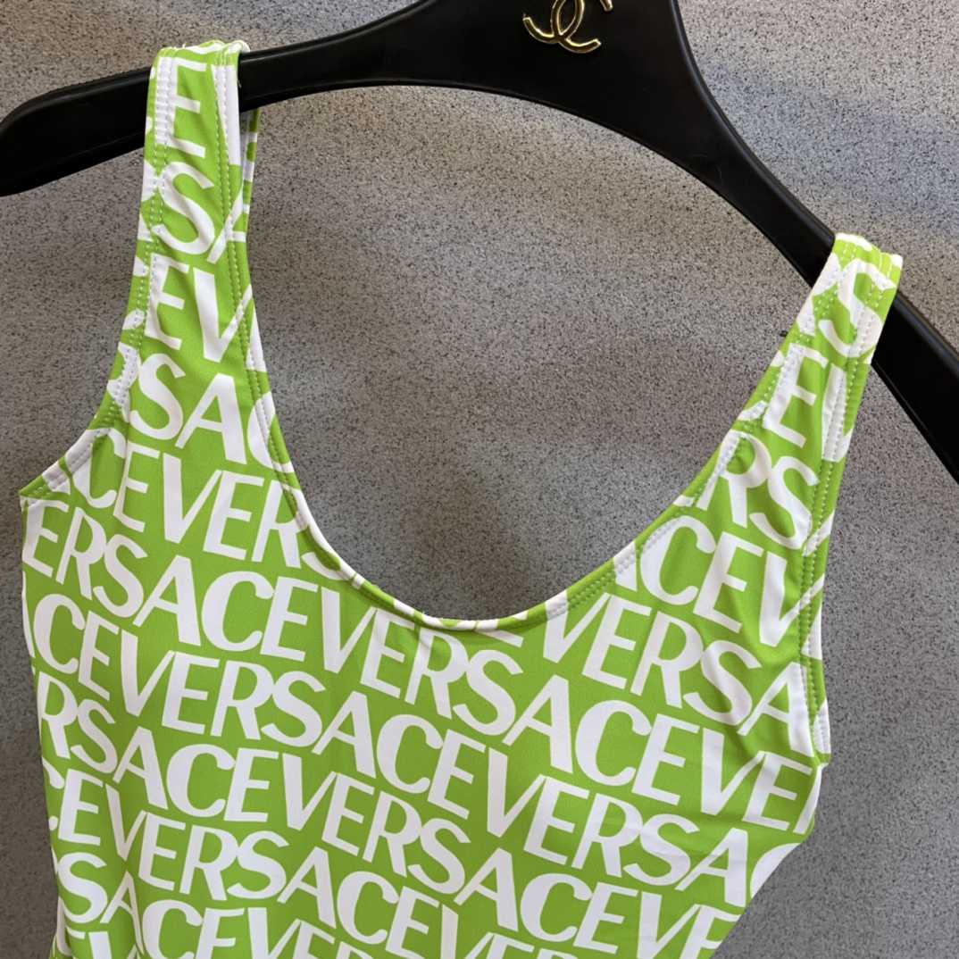 Versace Logo One-Piece Swimsuit - DopestKickz