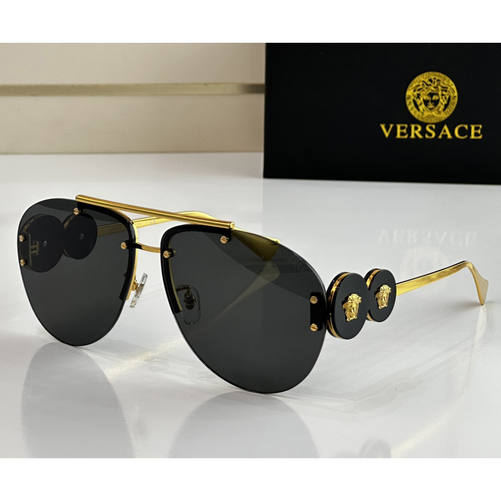 Versace Double Medusa Aviator Sunglasses    VE2250 - DopestKickz