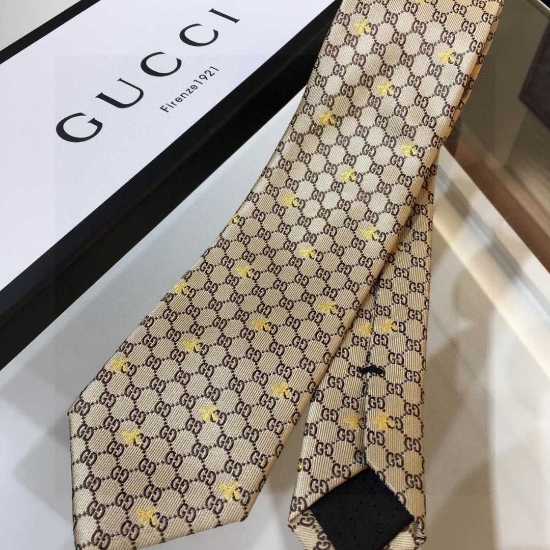 Gucci GG Bees Silk Tie - DopestKickz
