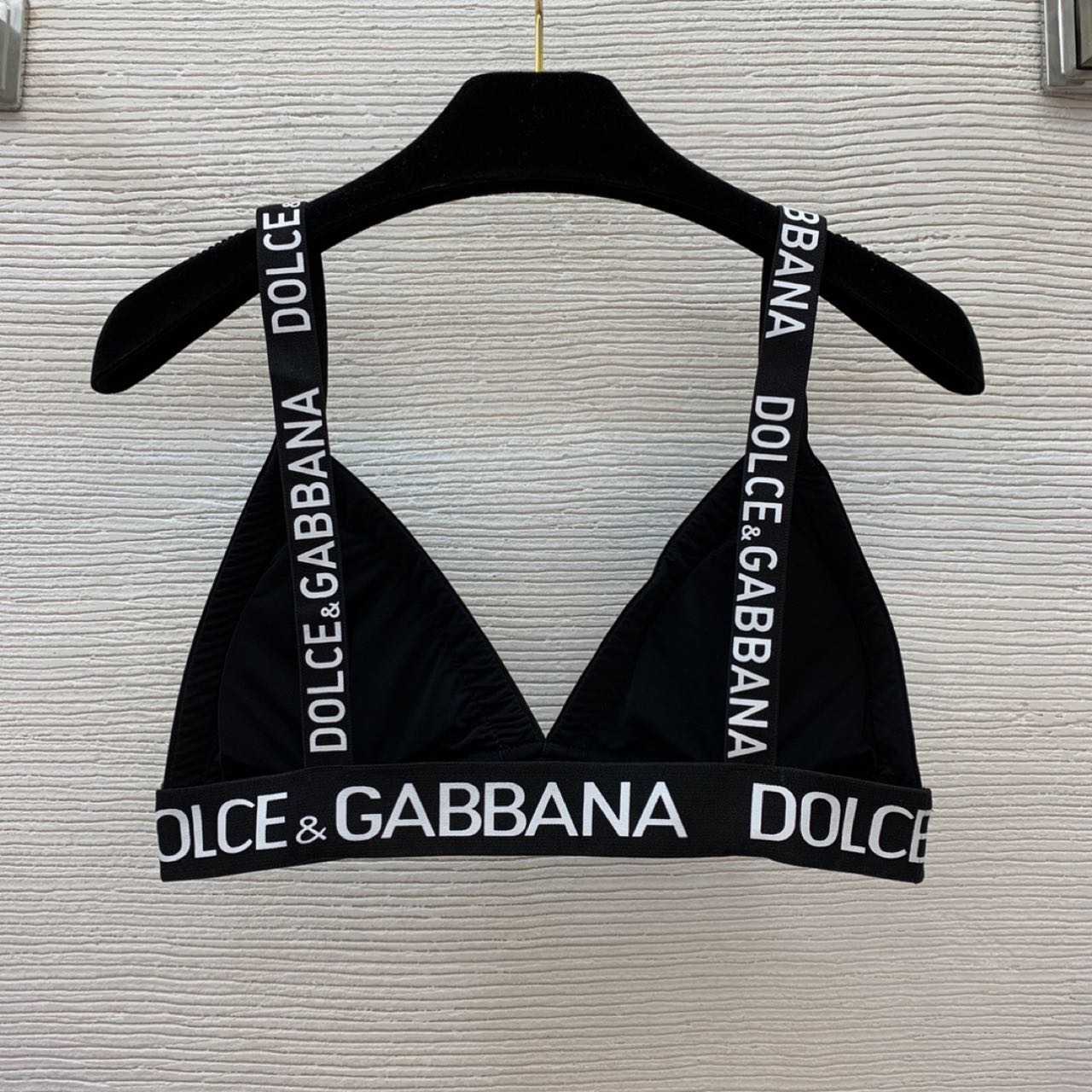 Dolce & Gabbana Crystal mesh triangle Bra & Briefs  - DopestKickz