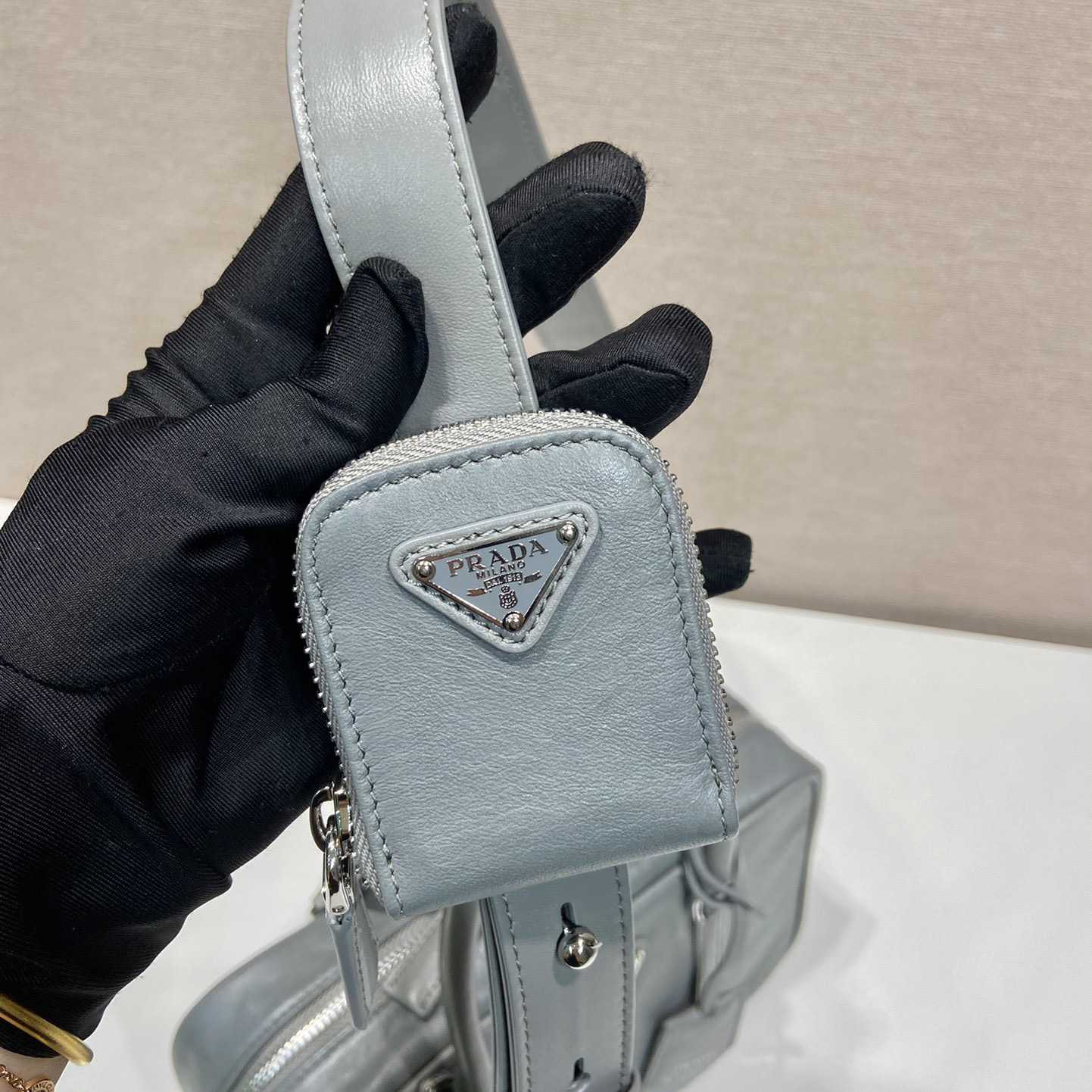 Prada Medium Antique Nappa Leather Top Handle Bag - DopestKickz