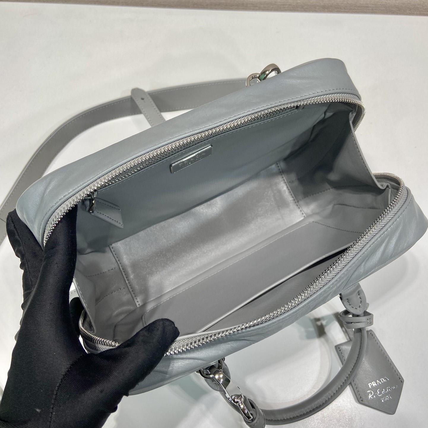 Prada Medium Antique Nappa Leather Top Handle Bag - DopestKickz