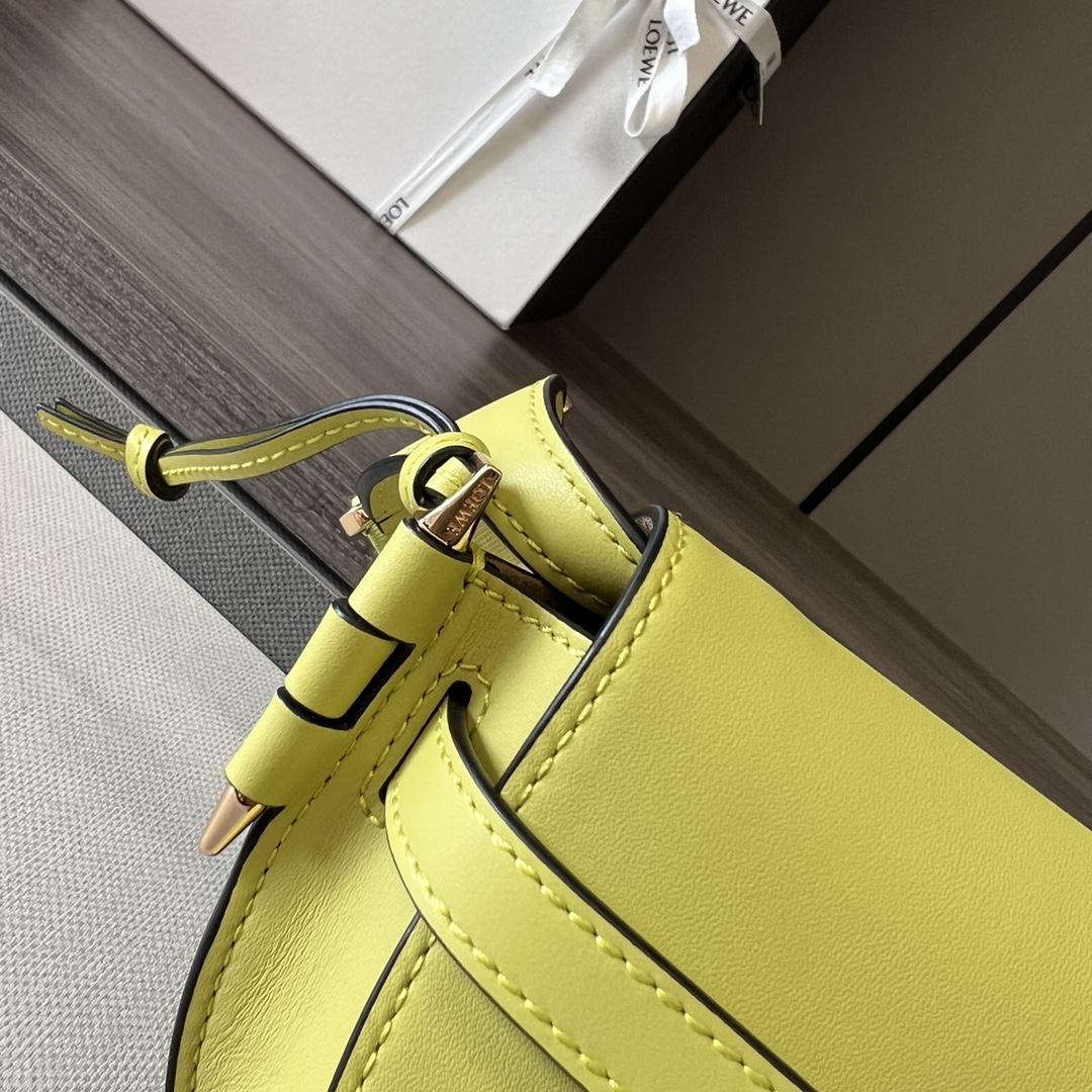 Loewe Mini Gate Dual Bag In Soft Calfskin And Jacquard - DopestKickz