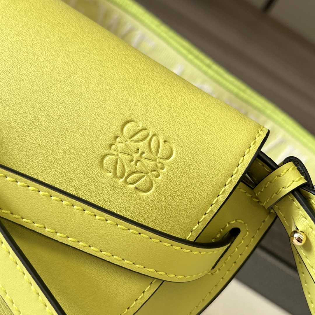 Loewe Mini Gate Dual Bag In Soft Calfskin And Jacquard - DopestKickz