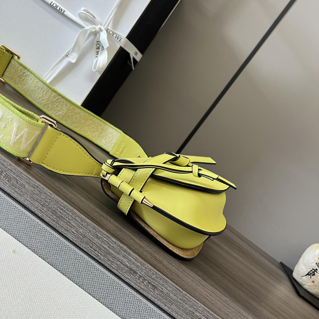 Loewe Mini Gate Dual Bag In Soft Calfskin And Jacquard - DopestKickz