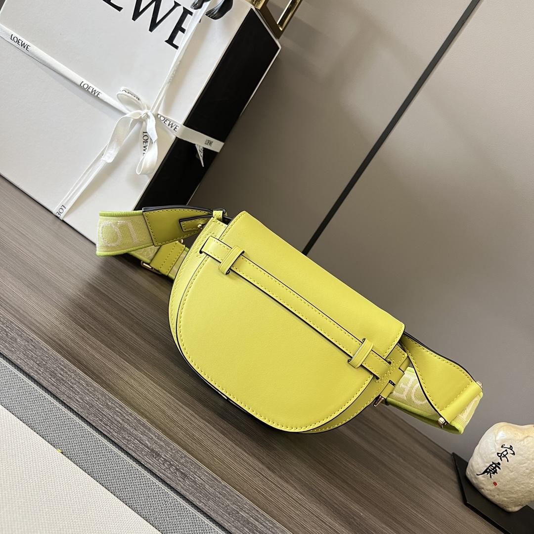 Loewe Mini Gate Dual Bag In Soft Calfskin And Jacquard - DopestKickz