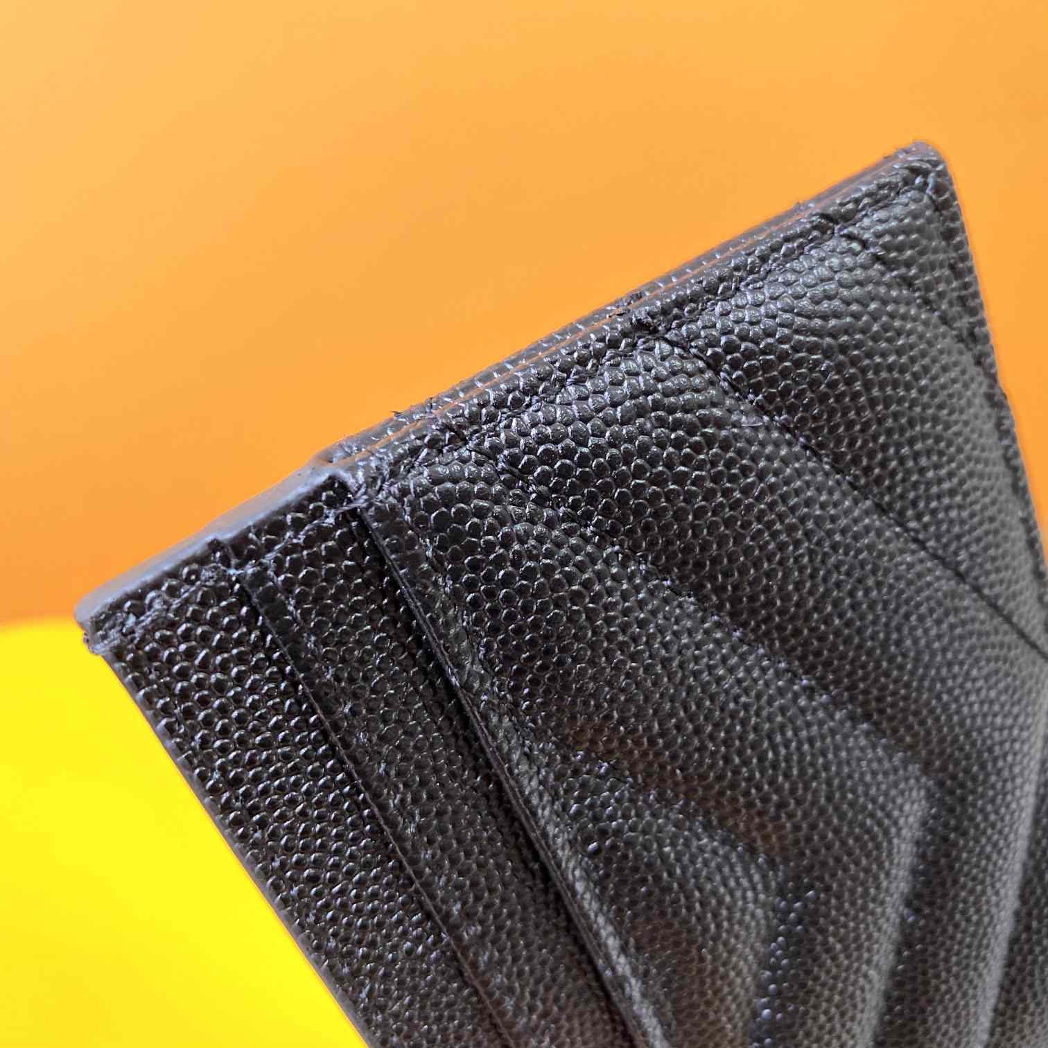Saint Laurent Leather Card Wallet (10x7.5x0.5 cm) - DopestKickz