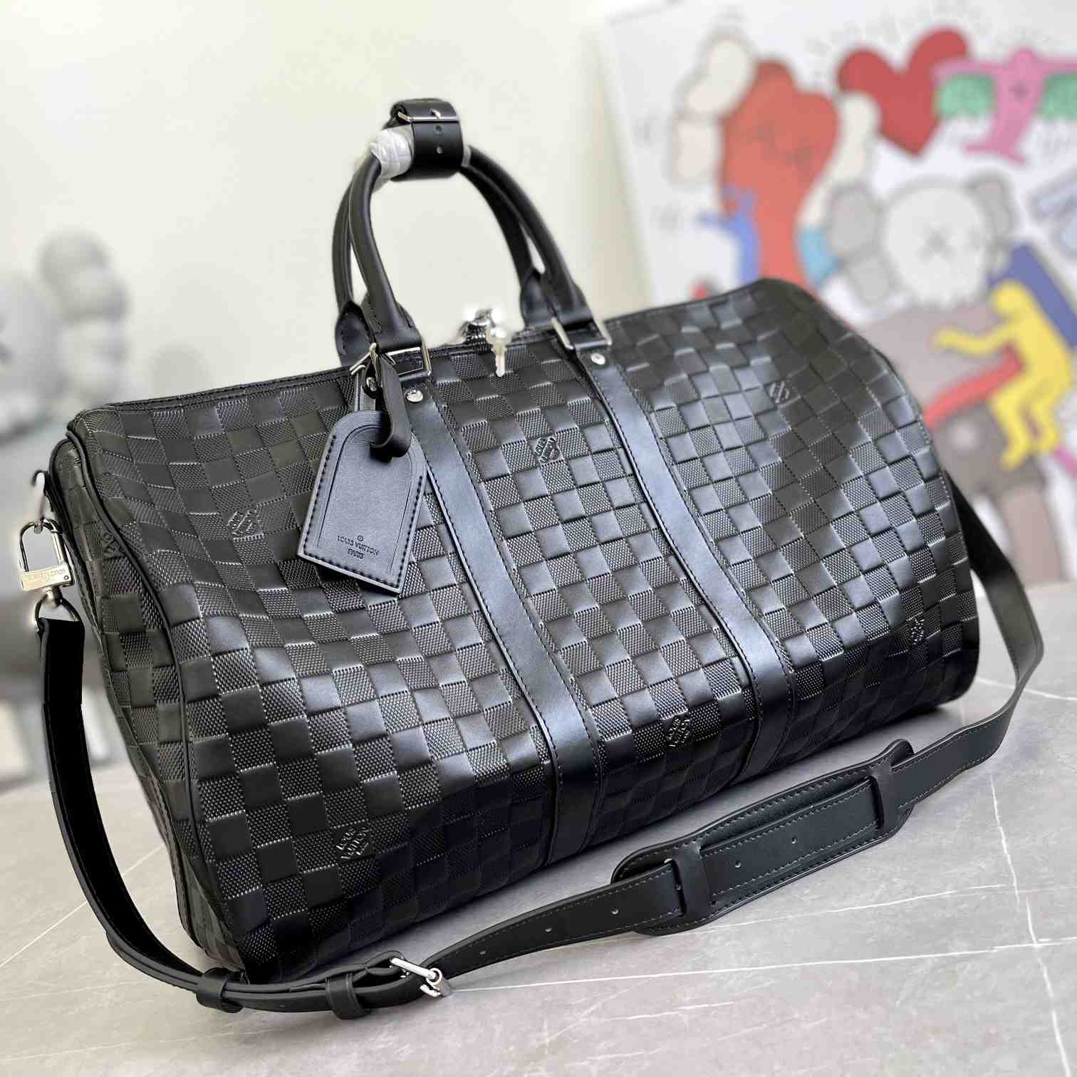 Louis Vuitton Keepall Bandoulière 50 Black    N41145 - DopestKickz