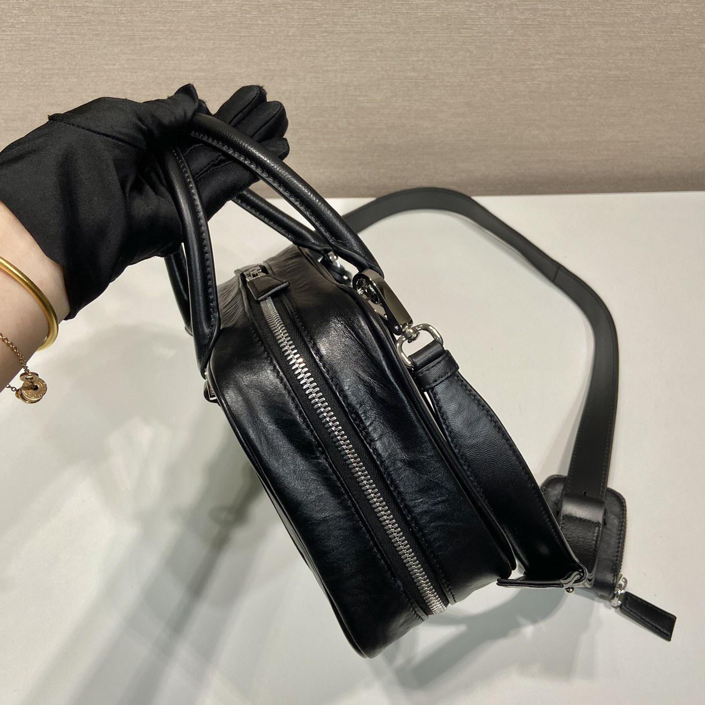 Prada Medium Antique Nappa Leather Top Handle Bag - DopestKickz