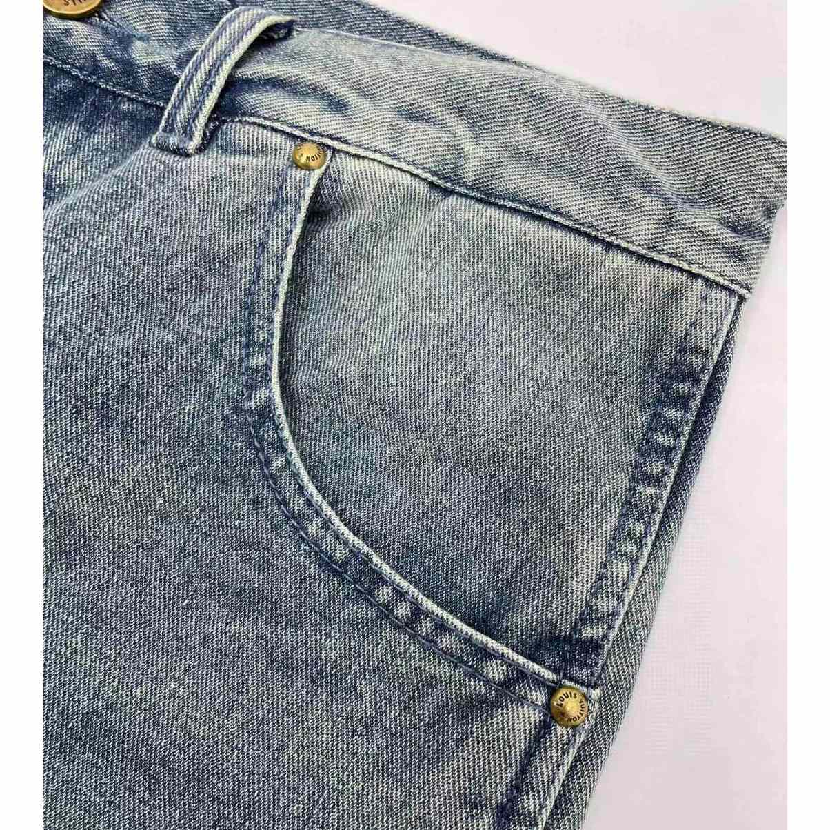 Louis Vuitton Denim Carpenter Shorts    1ABJ7D - DopestKickz
