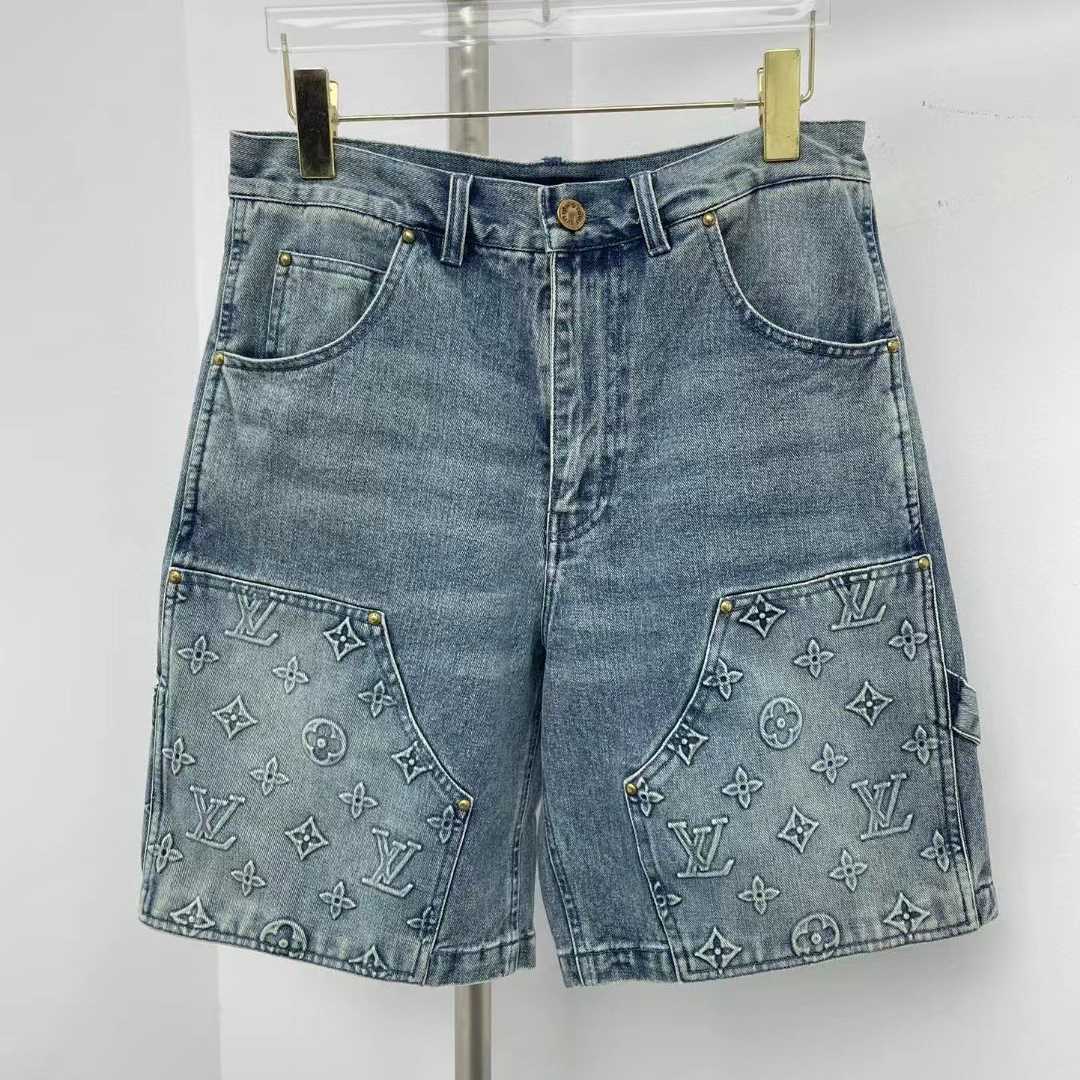 Louis Vuitton Denim Carpenter Shorts    1ABJ7D - DopestKickz