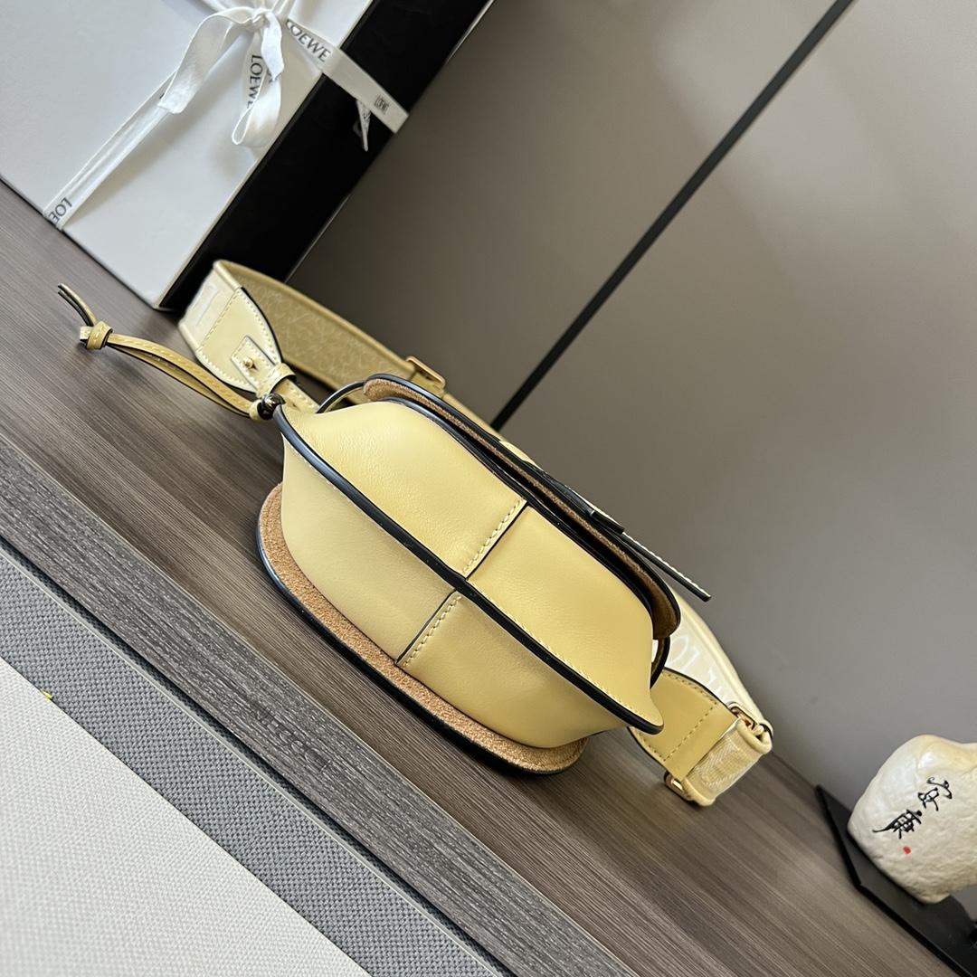 Loewe Mini Gate Dual Bag In Soft Calfskin And Jacquard - DopestKickz