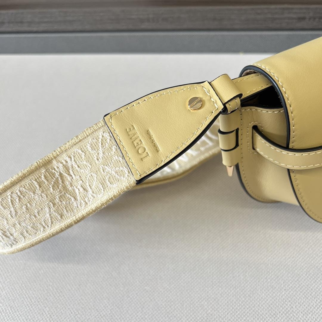 Loewe Mini Gate Dual Bag In Soft Calfskin And Jacquard - DopestKickz
