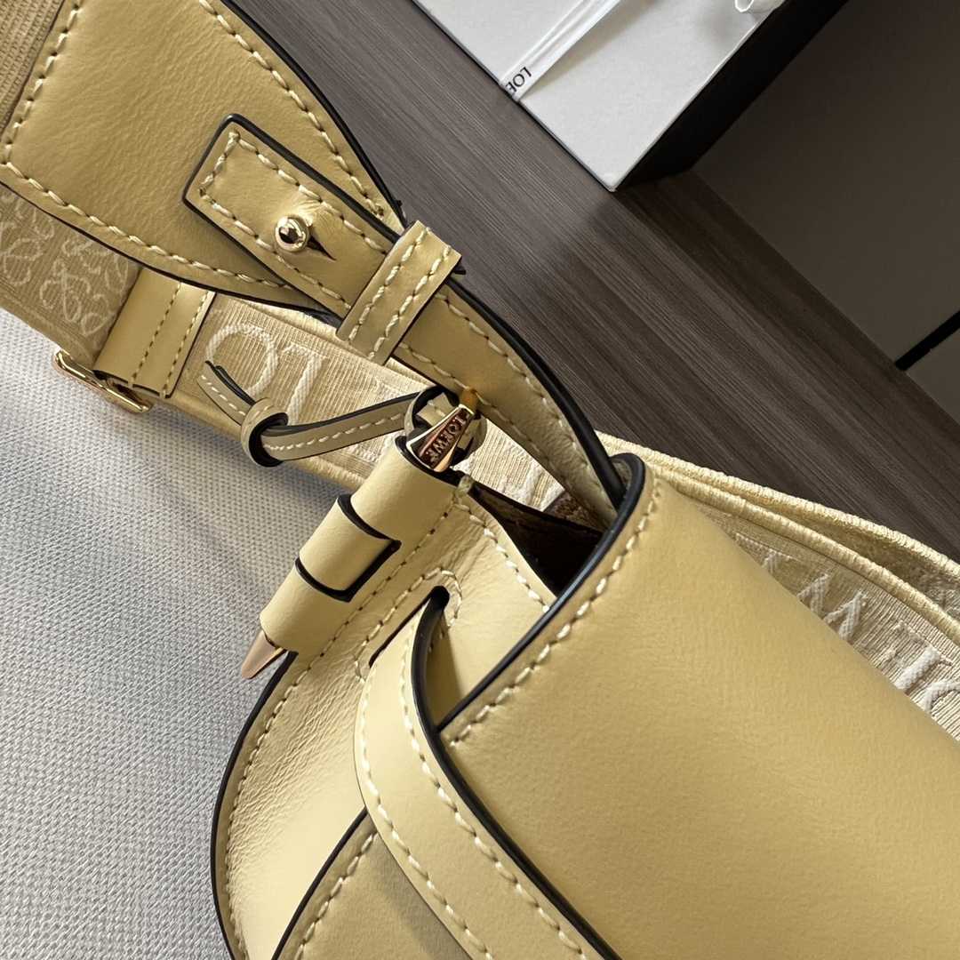 Loewe Mini Gate Dual Bag In Soft Calfskin And Jacquard - DopestKickz
