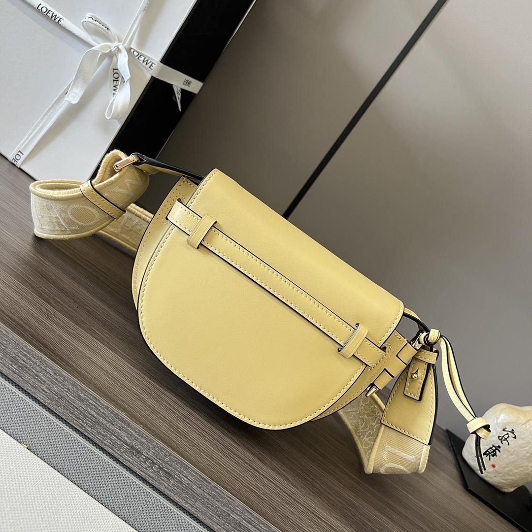 Loewe Mini Gate Dual Bag In Soft Calfskin And Jacquard - DopestKickz
